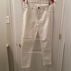 Material Girl Women’s Size 31 White Skinny Jeans High Rise Ankle Length NWOT